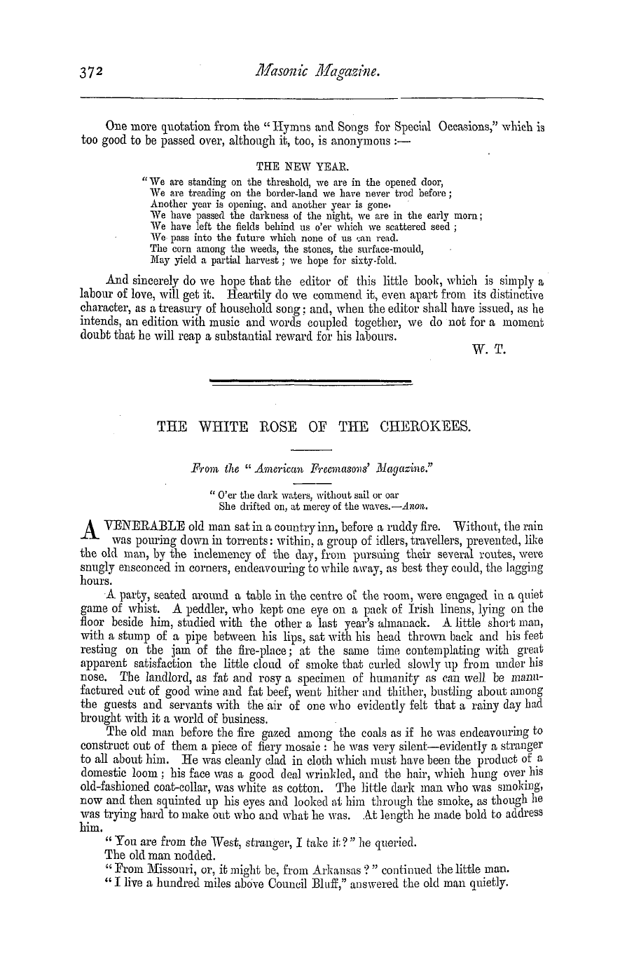 The Masonic Magazine: 1879-02-01 - The White Rose Of The Cherokees.