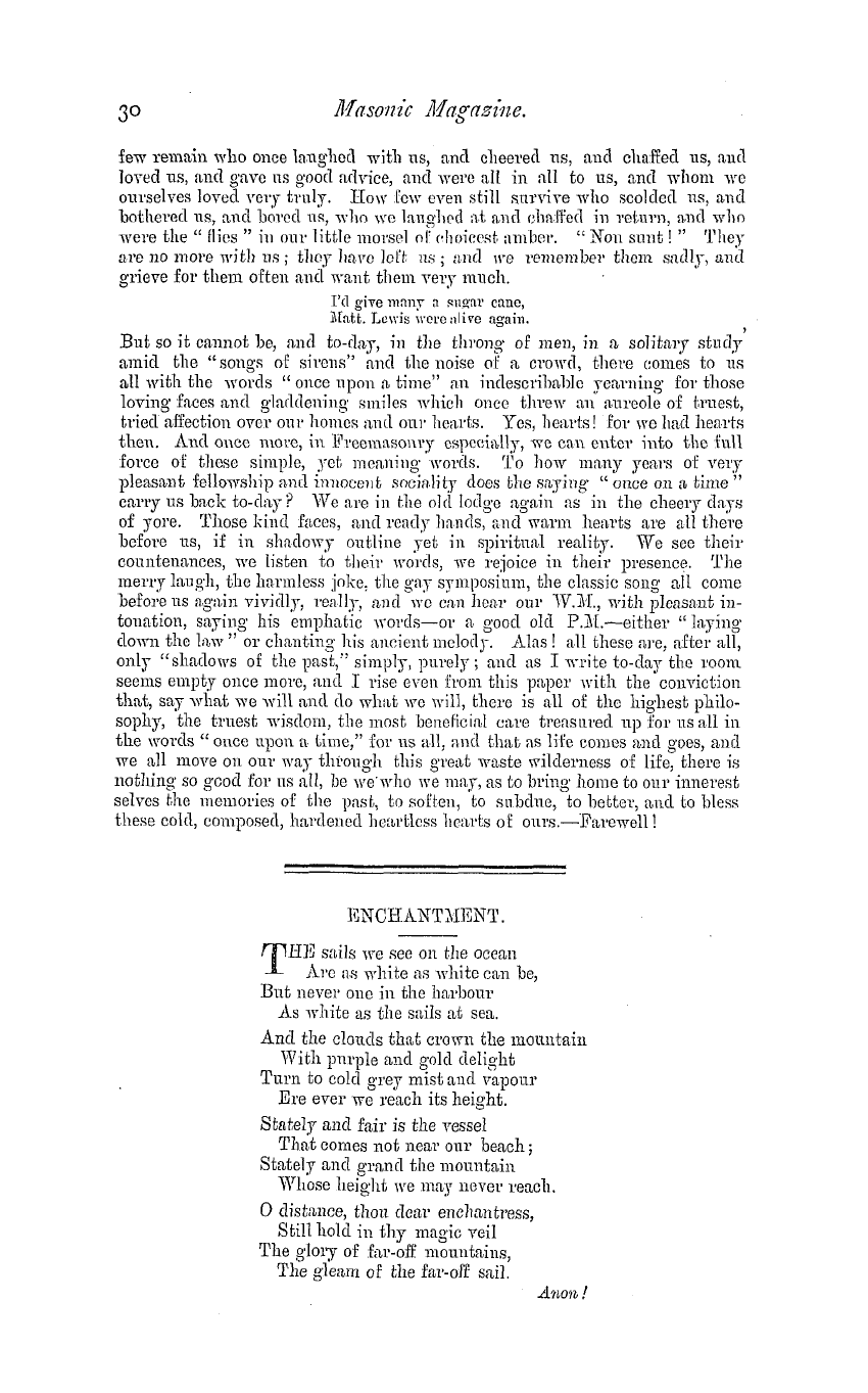 The Masonic Magazine: 1880-07-01 - " Once Upon A Time."