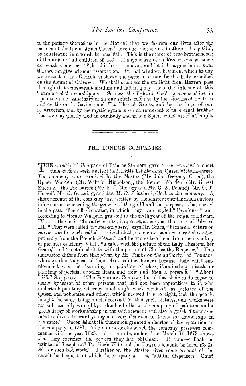 The Masonic Magazine: 1880-07-01 - A Sermon