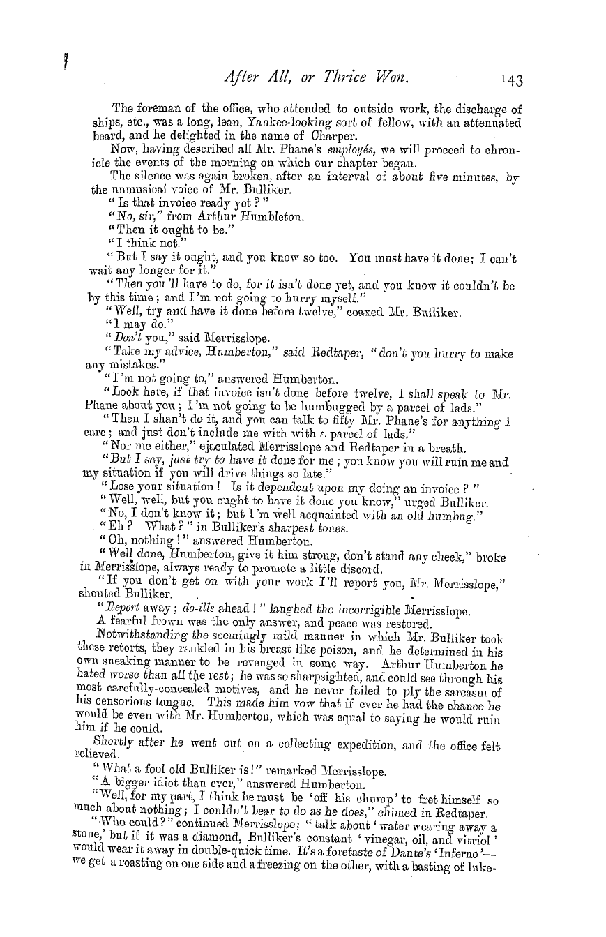 The Masonic Magazine: 1880-10-01 - After All, Or Thrice Won.