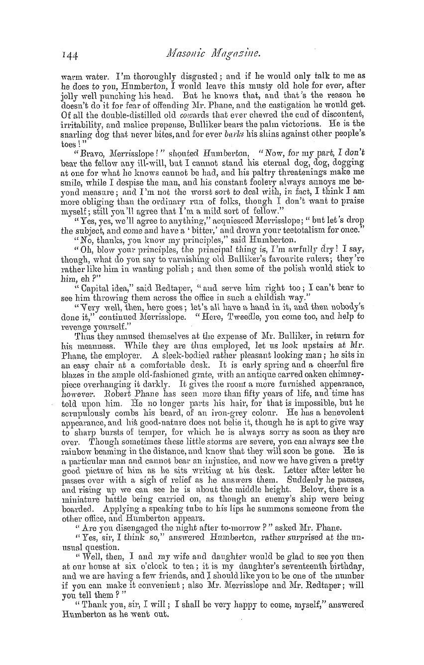 The Masonic Magazine: 1880-10-01 - After All, Or Thrice Won.