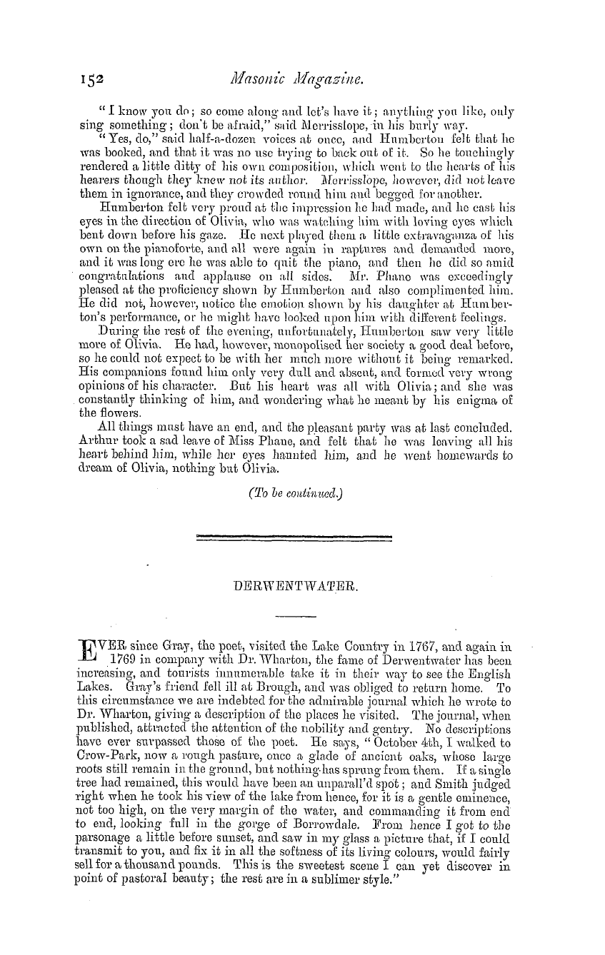 The Masonic Magazine: 1880-10-01 - After All, Or Thrice Won.