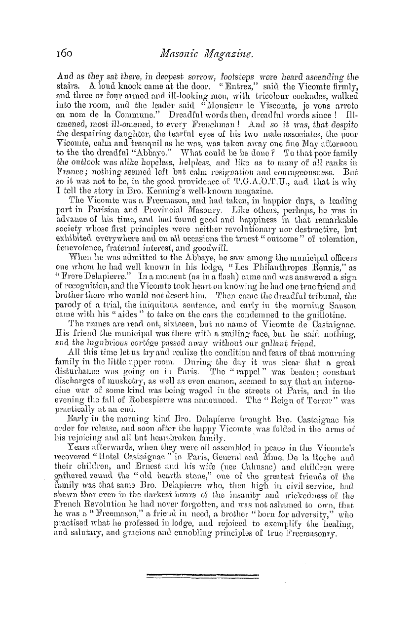 The Masonic Magazine: 1880-10-01 - Saved: A Tale Of The French Revolution.