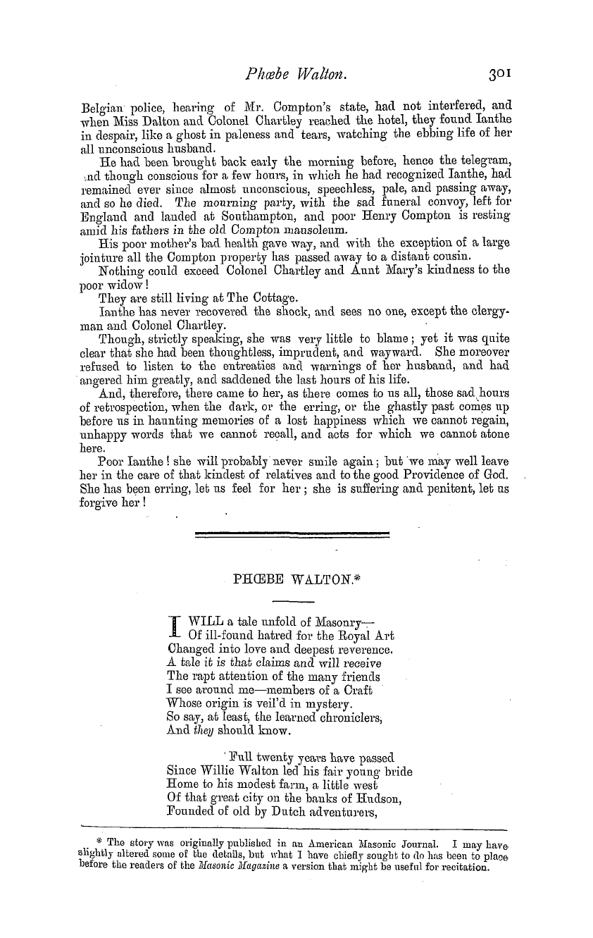 The Masonic Magazine: 1881-01-01 - Ianthe.