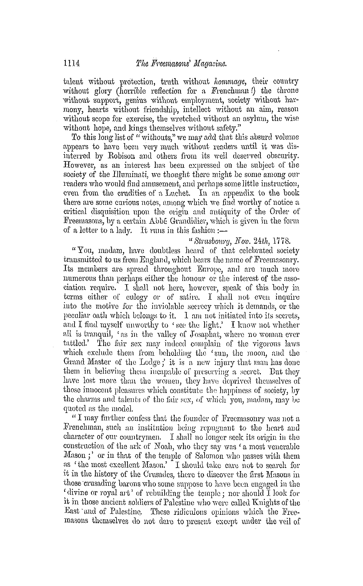 The Freemasons' Monthly Magazine: 1859-06-15 - The Illuminati.—Ii.