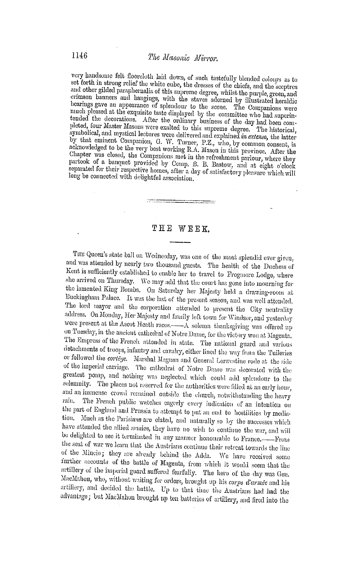 The Freemasons' Monthly Magazine: 1859-06-15: 42