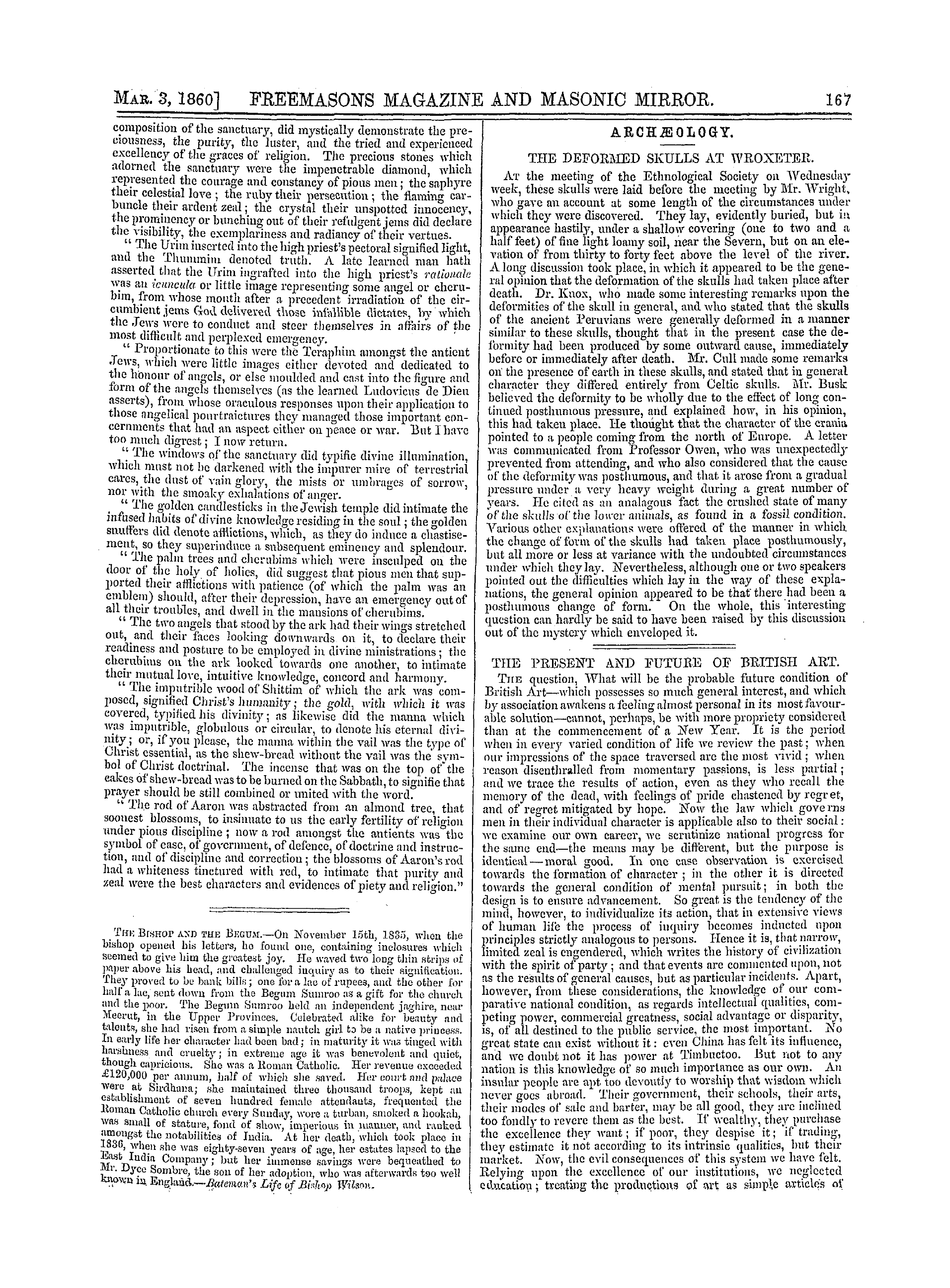 The Freemasons' Monthly Magazine: 1860-03-03 - The Jewish Temple And Priesthood.