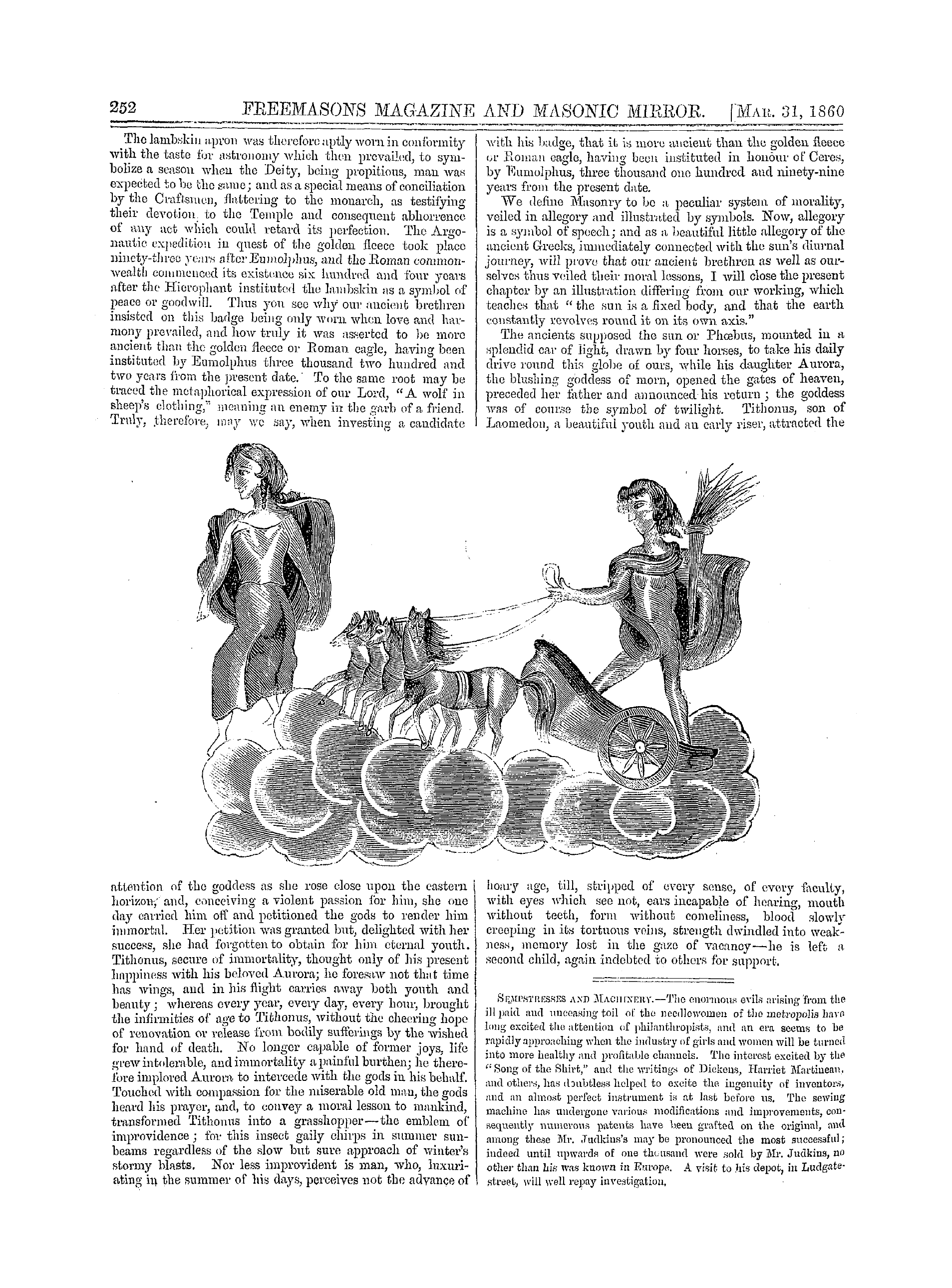 The Freemasons' Monthly Magazine: 1860-03-31 - Ancient Symbolism Illustrated.