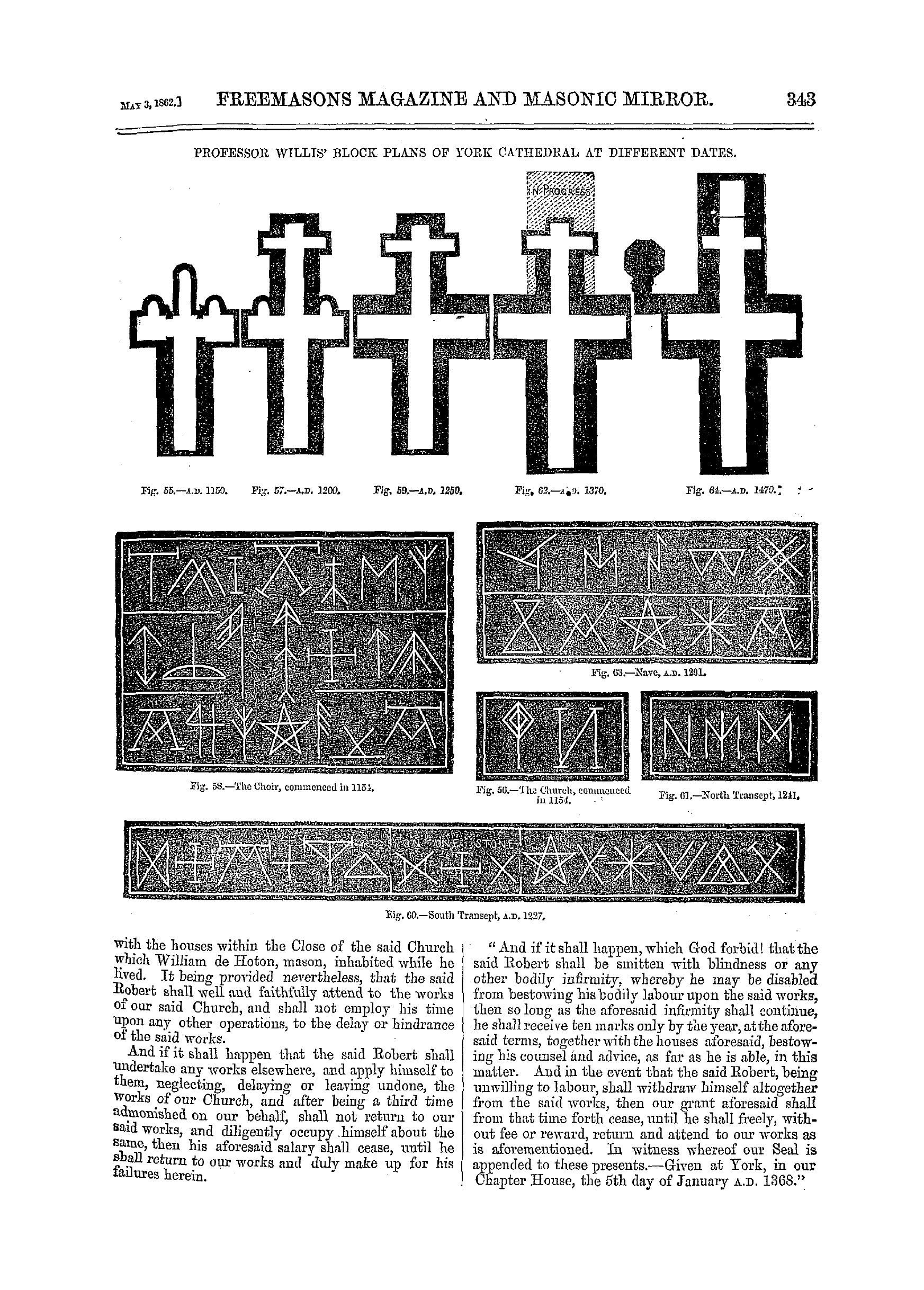 The Freemasons' Monthly Magazine: 1862-05-03 - Masonic Facts.