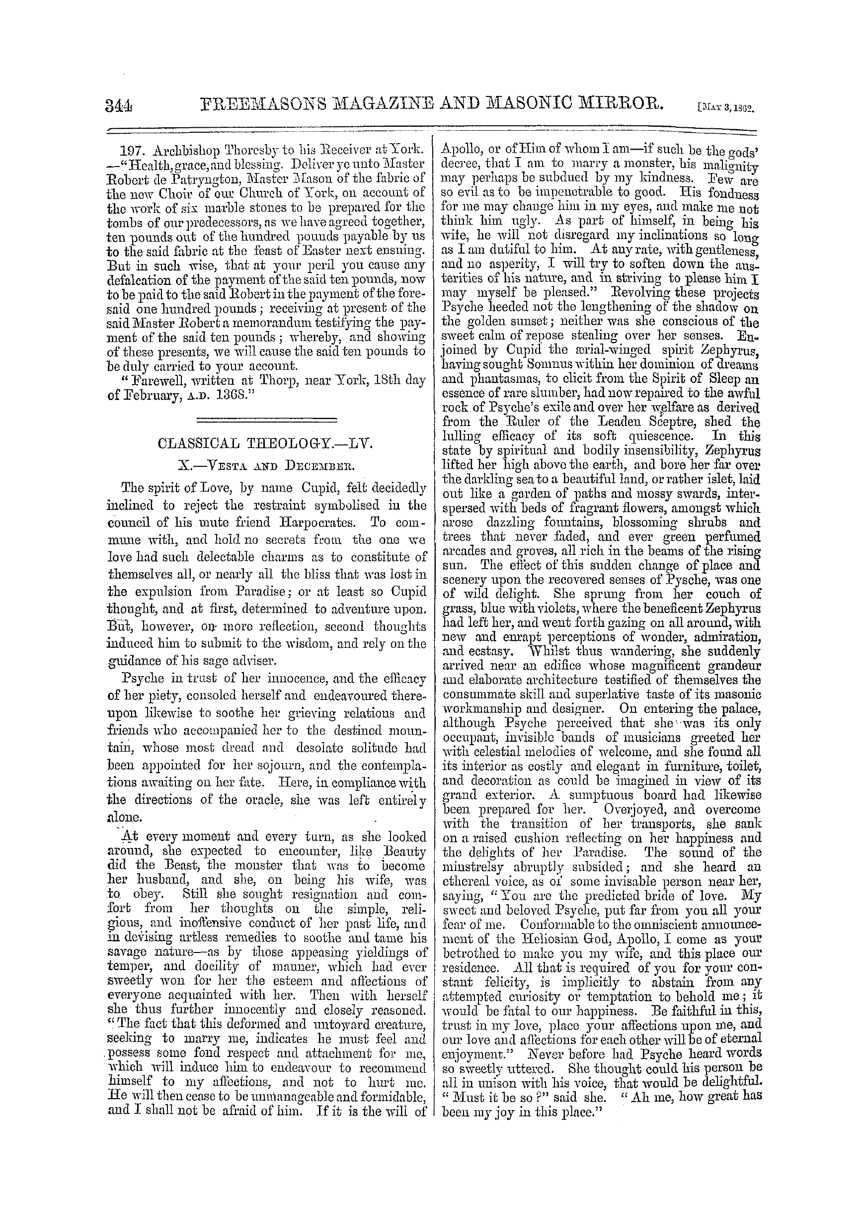 The Freemasons' Monthly Magazine: 1862-05-03 - Masonic Facts.