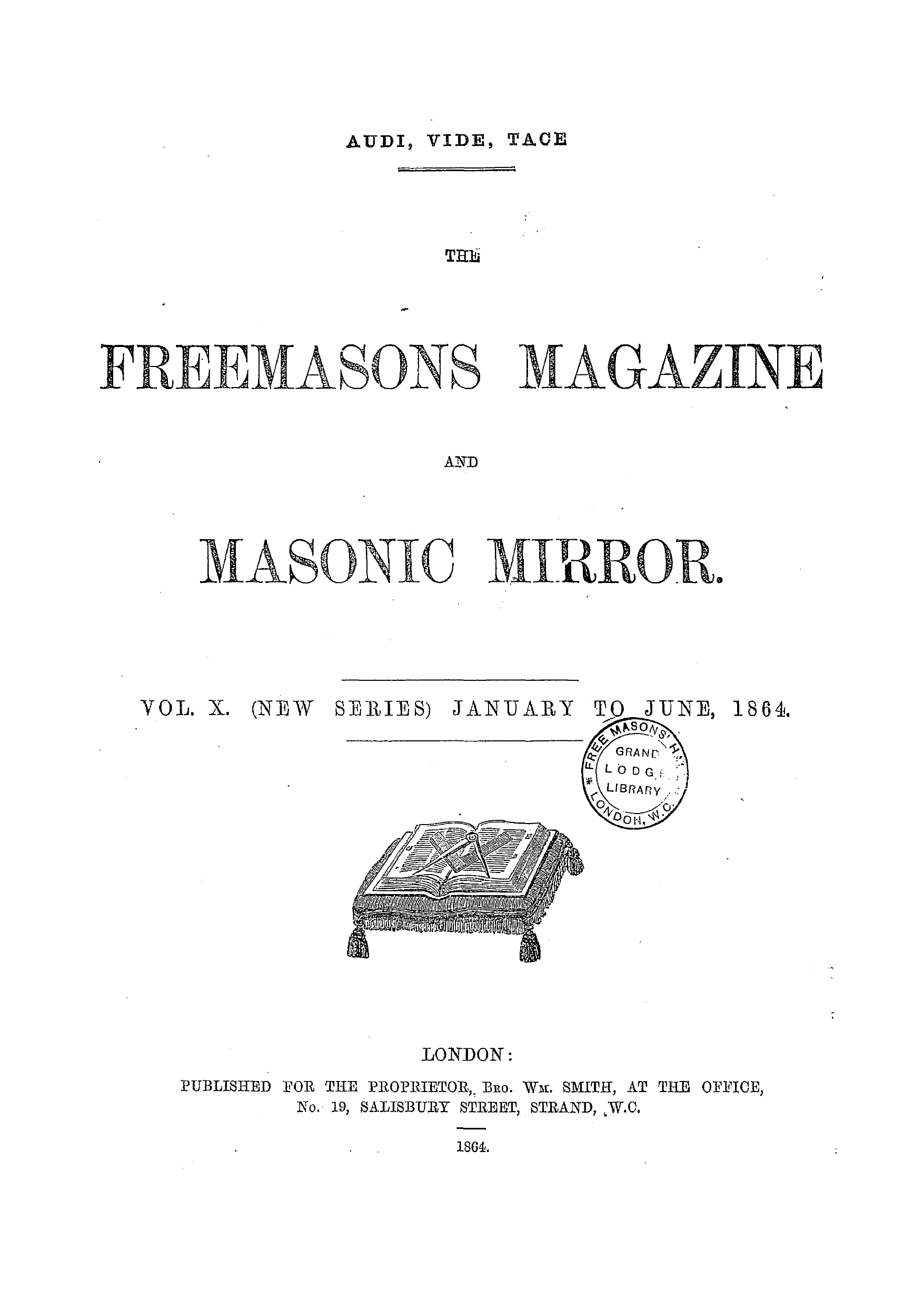 The Freemasons' Monthly Magazine