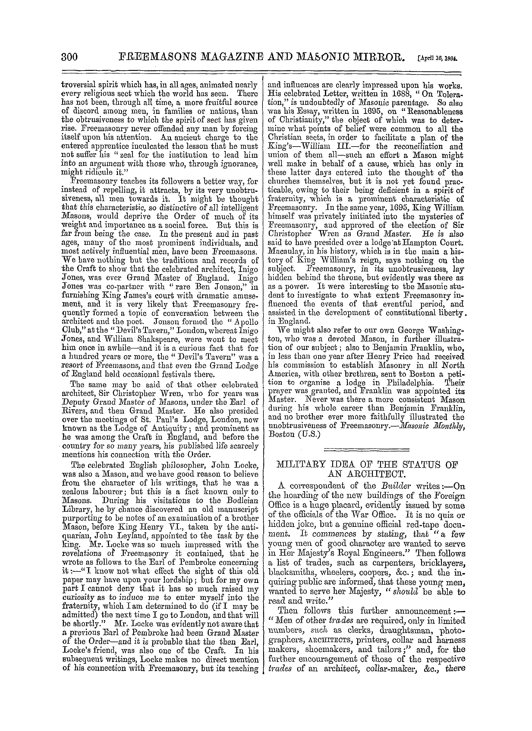 The Freemasons' Monthly Magazine: 1864-04-16: 4