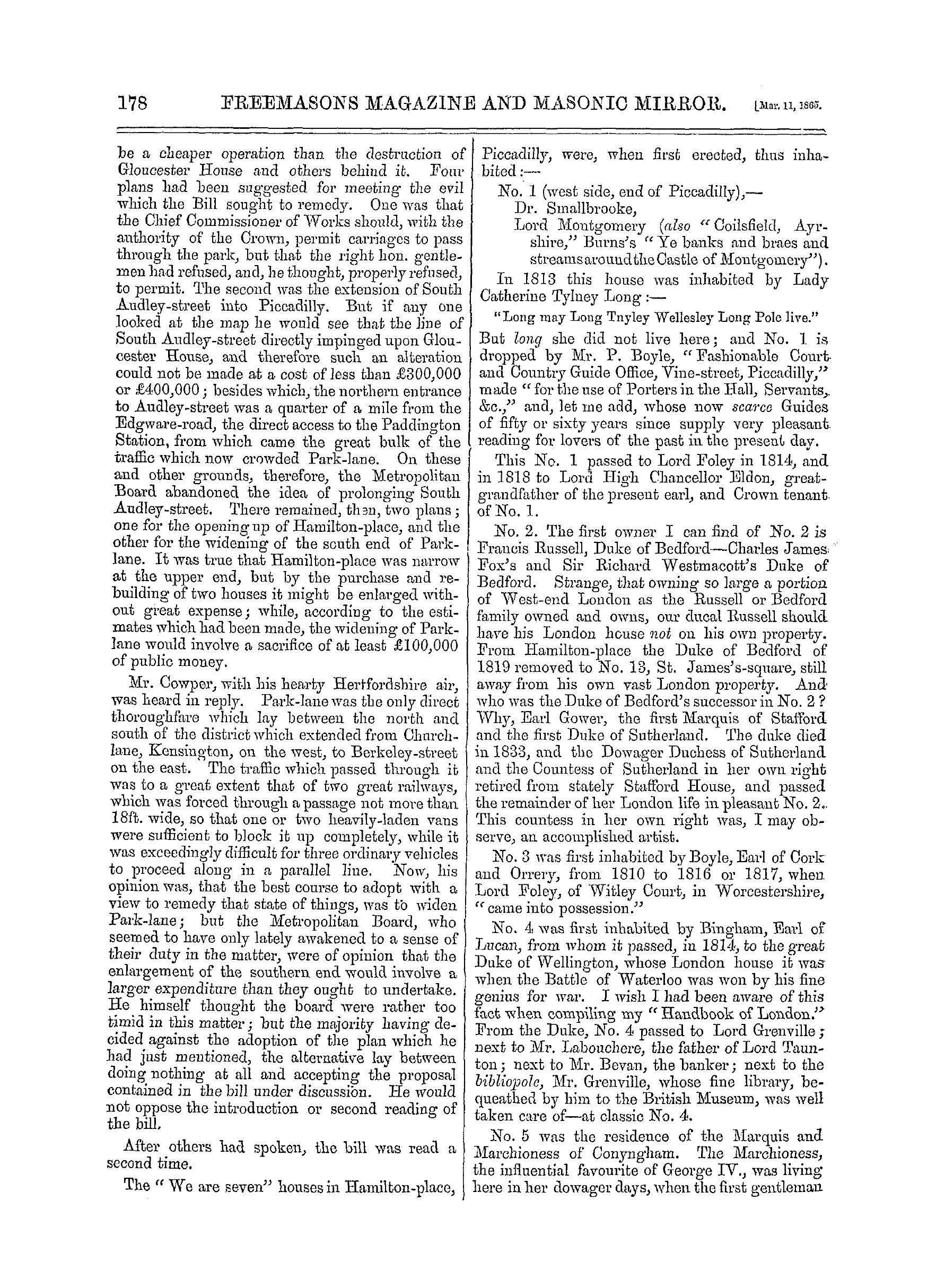 The Freemasons' Monthly Magazine: 1865-03-11: 6