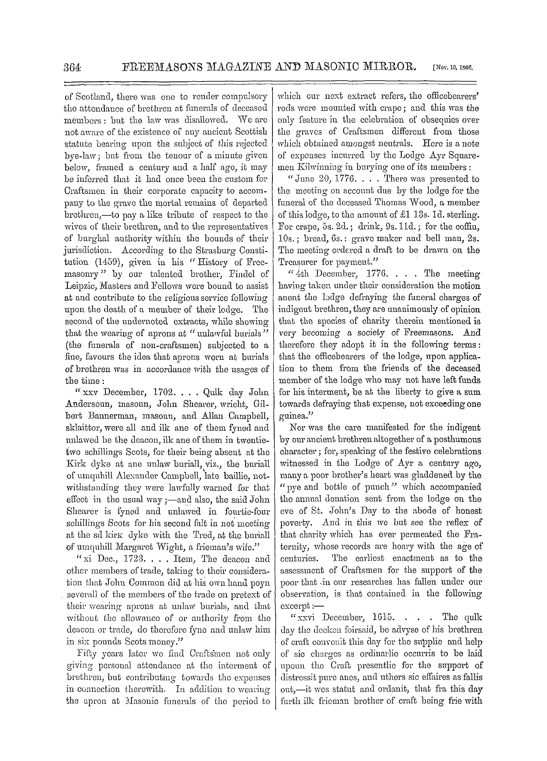 The Freemasons' Monthly Magazine: 1866-11-10: 4