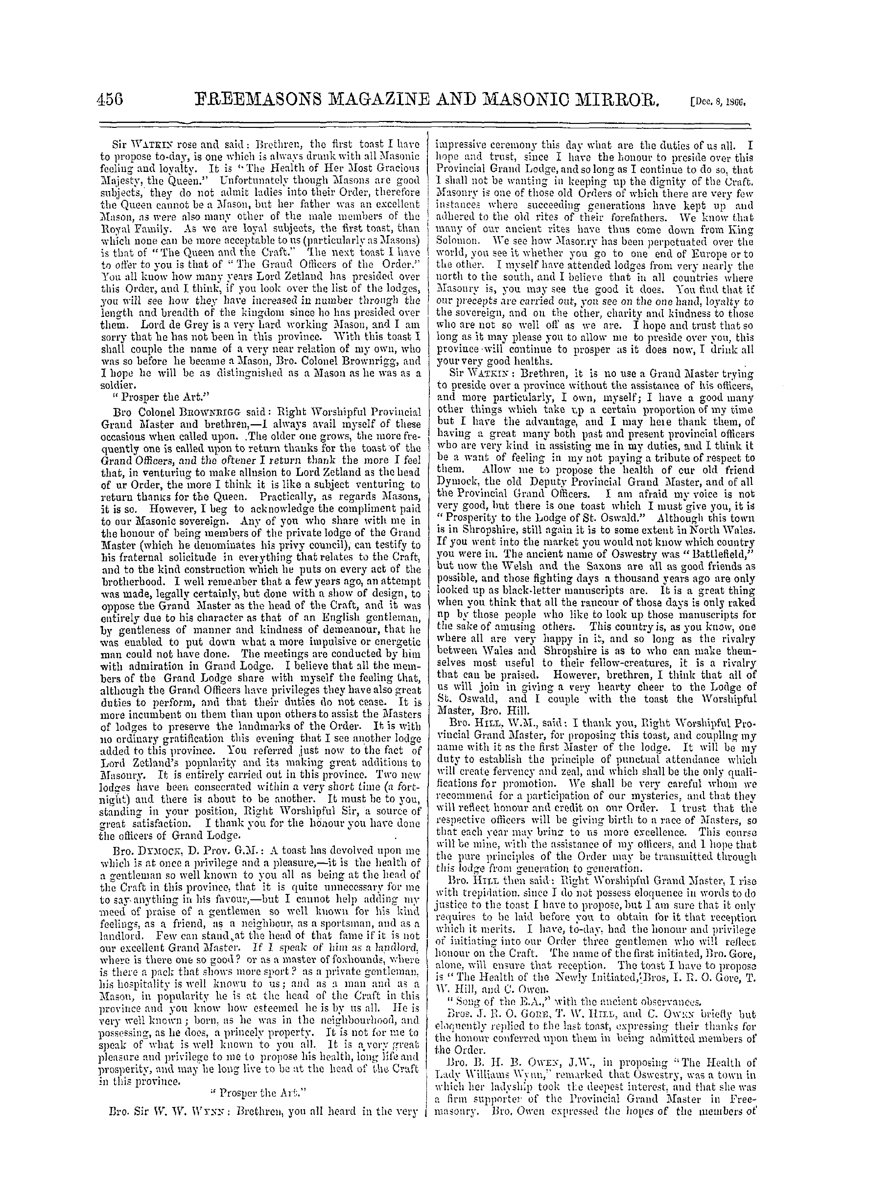 The Freemasons' Monthly Magazine: 1866-12-08: 16