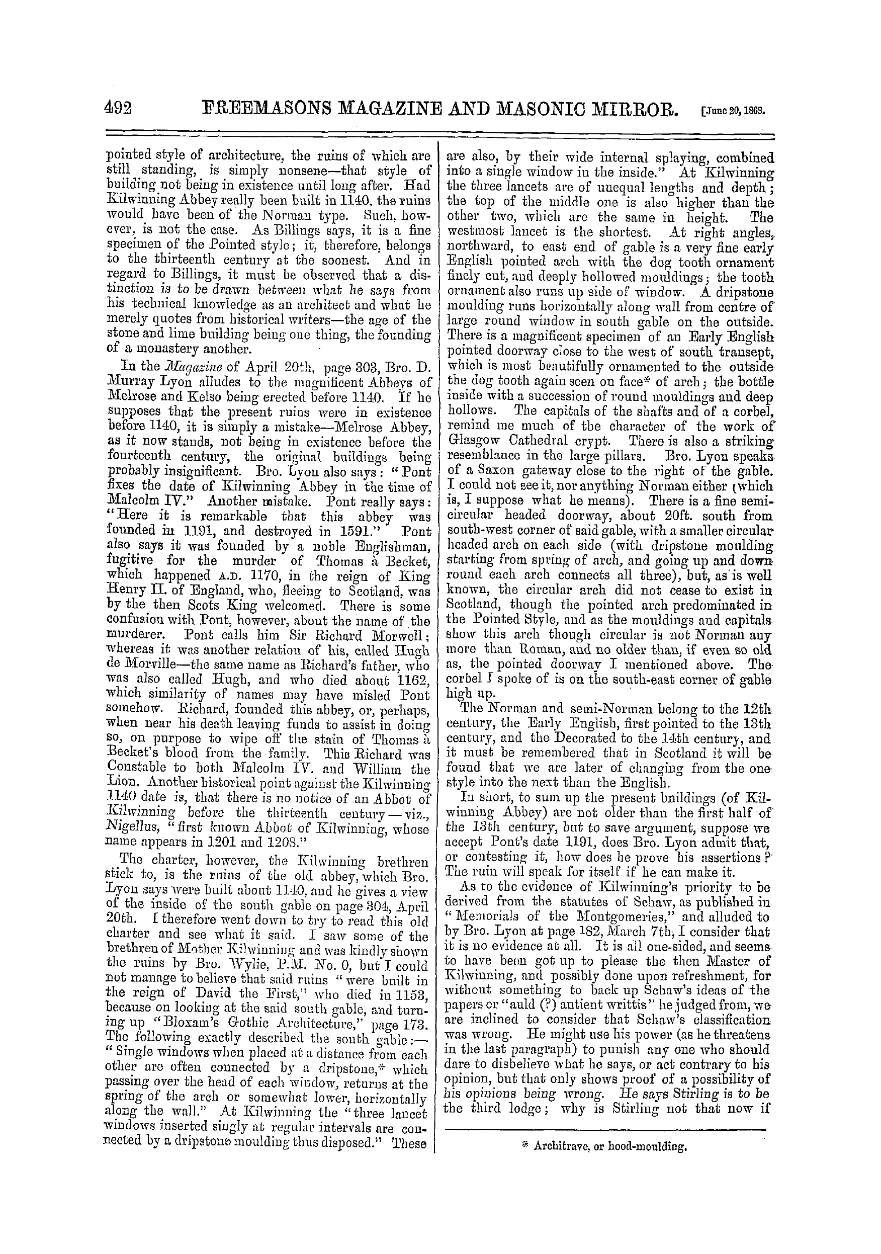 The Freemasons' Monthly Magazine: 1868-06-20: 12