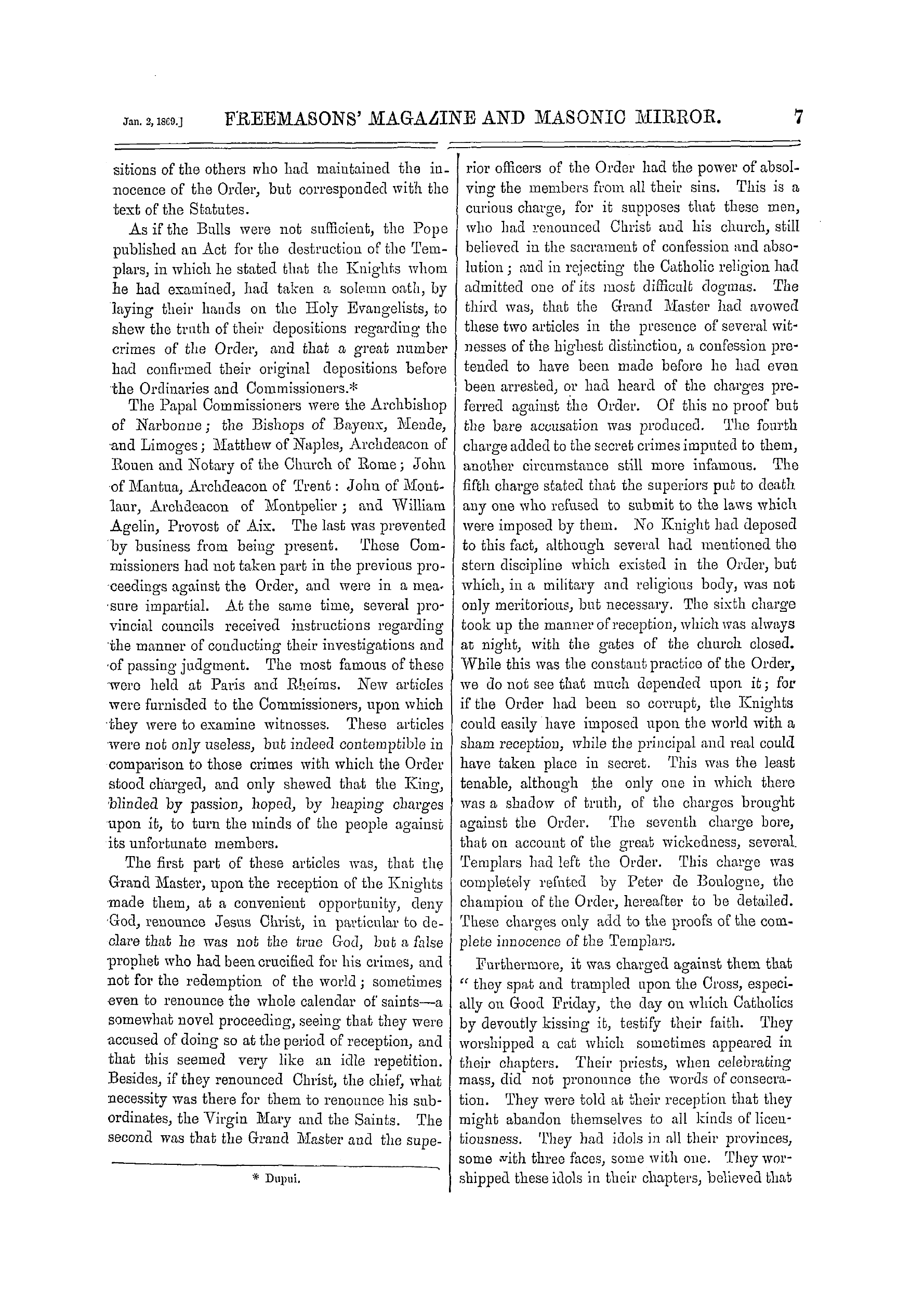 The Freemasons' Monthly Magazine: 1869-01-02 - Chapter Xii.