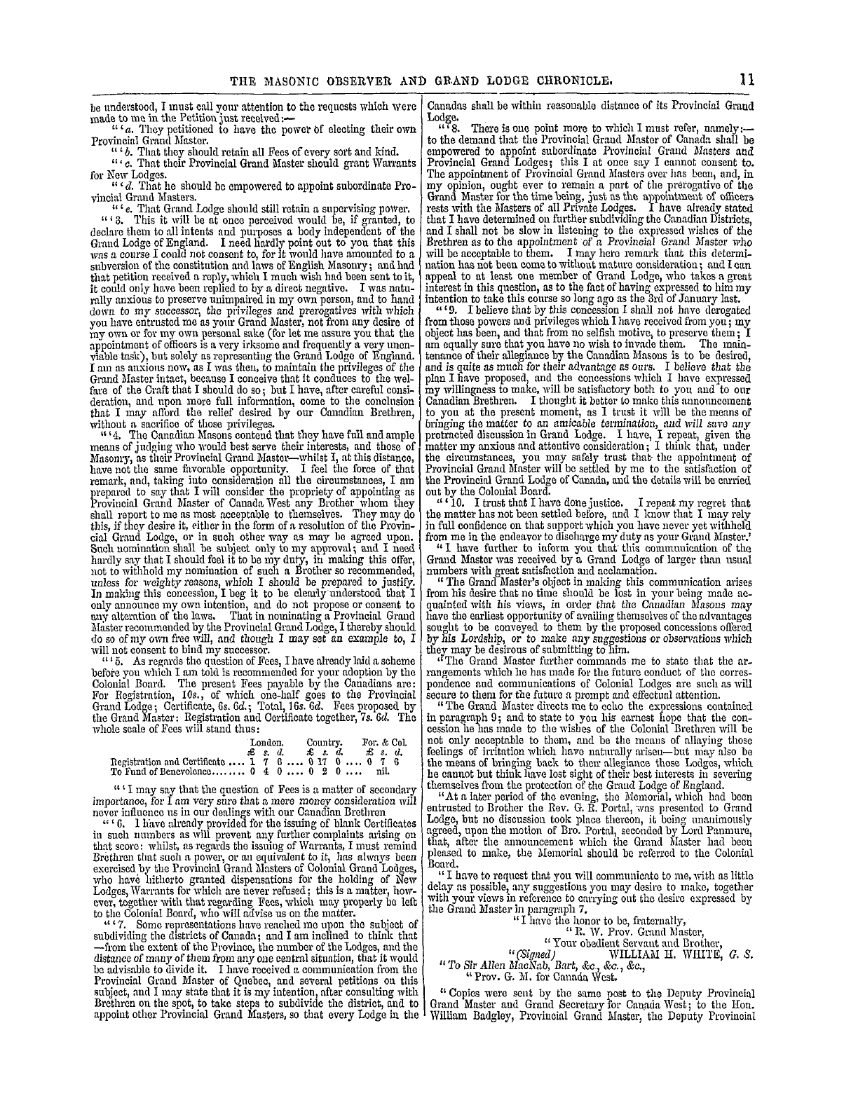 The Masonic Observer: 1857-09-20 - Ar01001