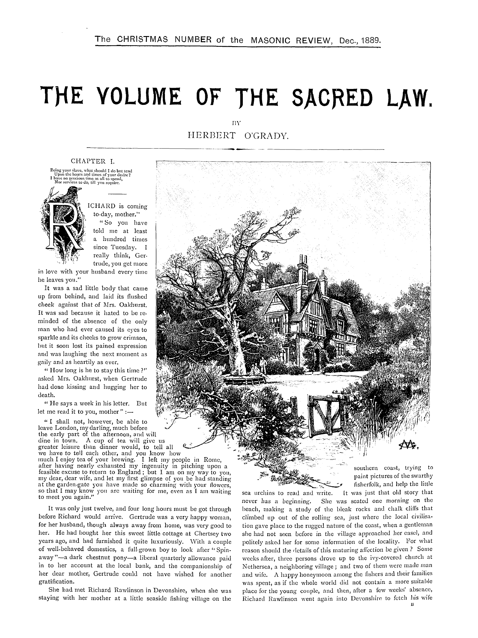 The Masonic Review: 1889-12-01 - The Volume Of The Sacred Law.