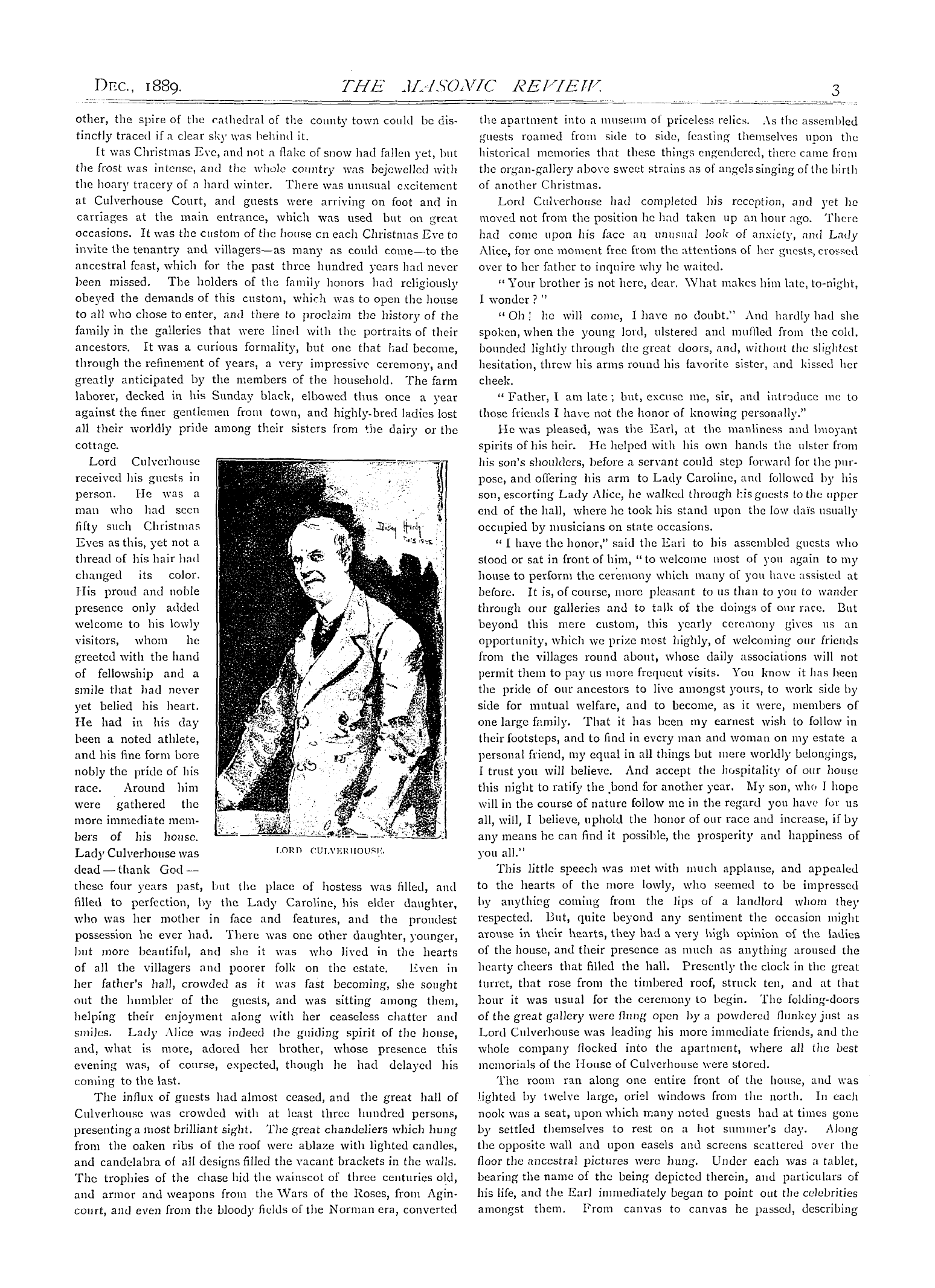 The Masonic Review: 1889-12-01 - The Volume Of The Sacred Law.