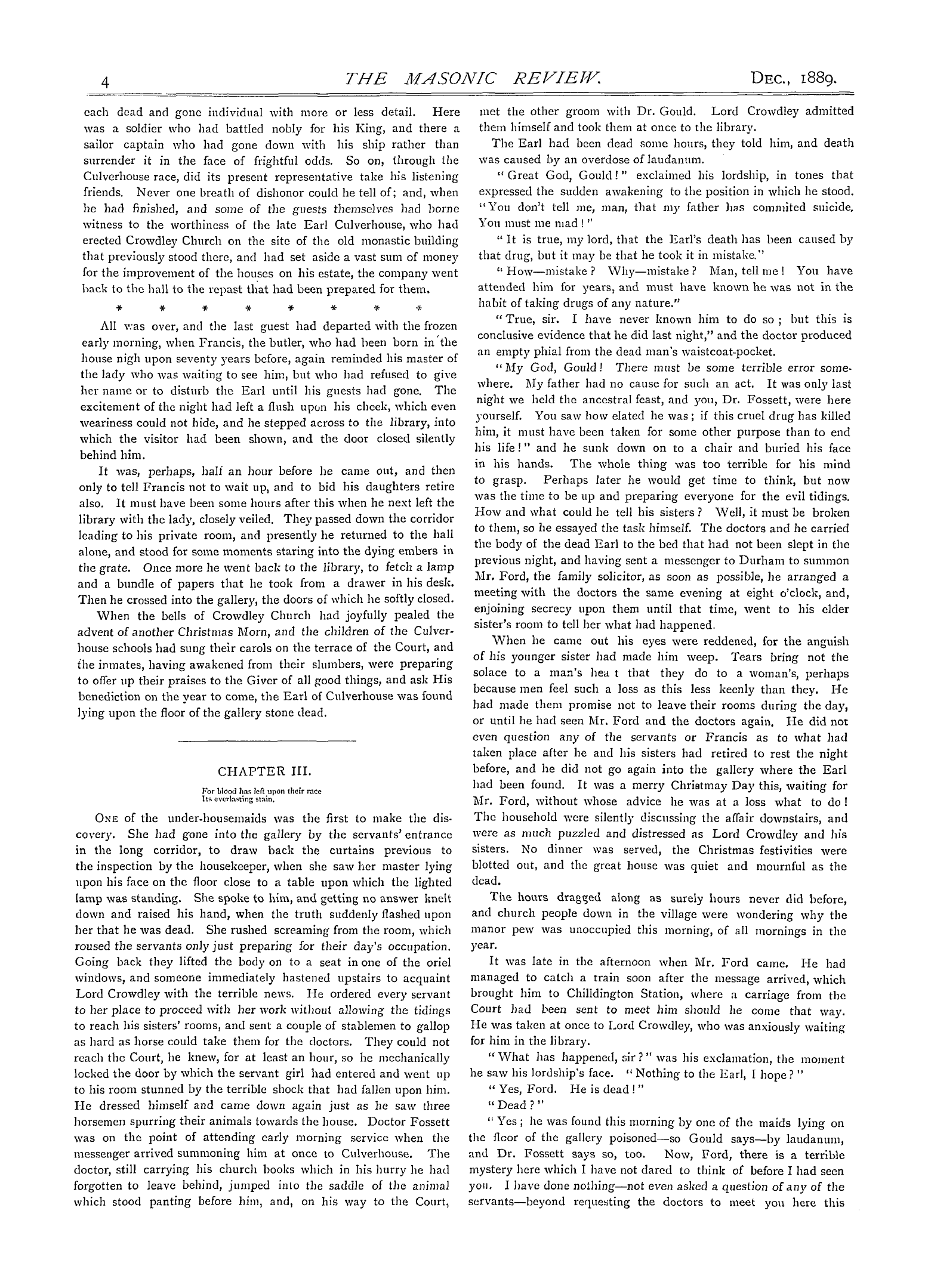 The Masonic Review: 1889-12-01 - The Volume Of The Sacred Law.