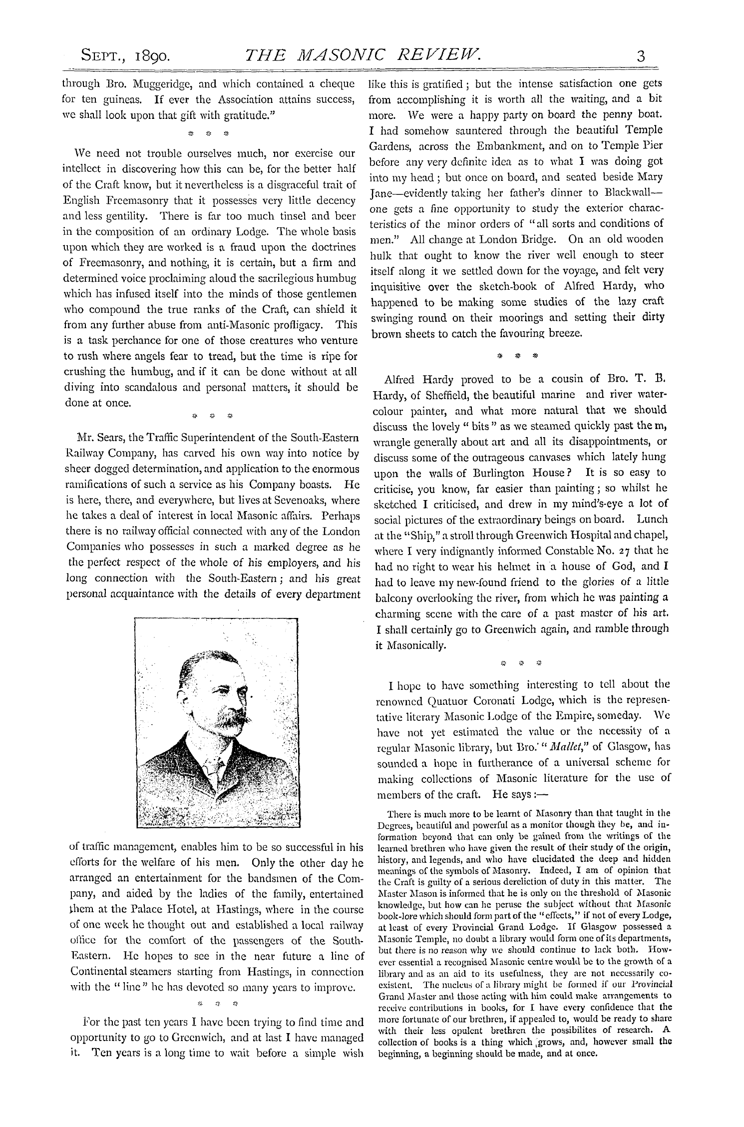 The Masonic Review: 1890-09-01 - Round And About.