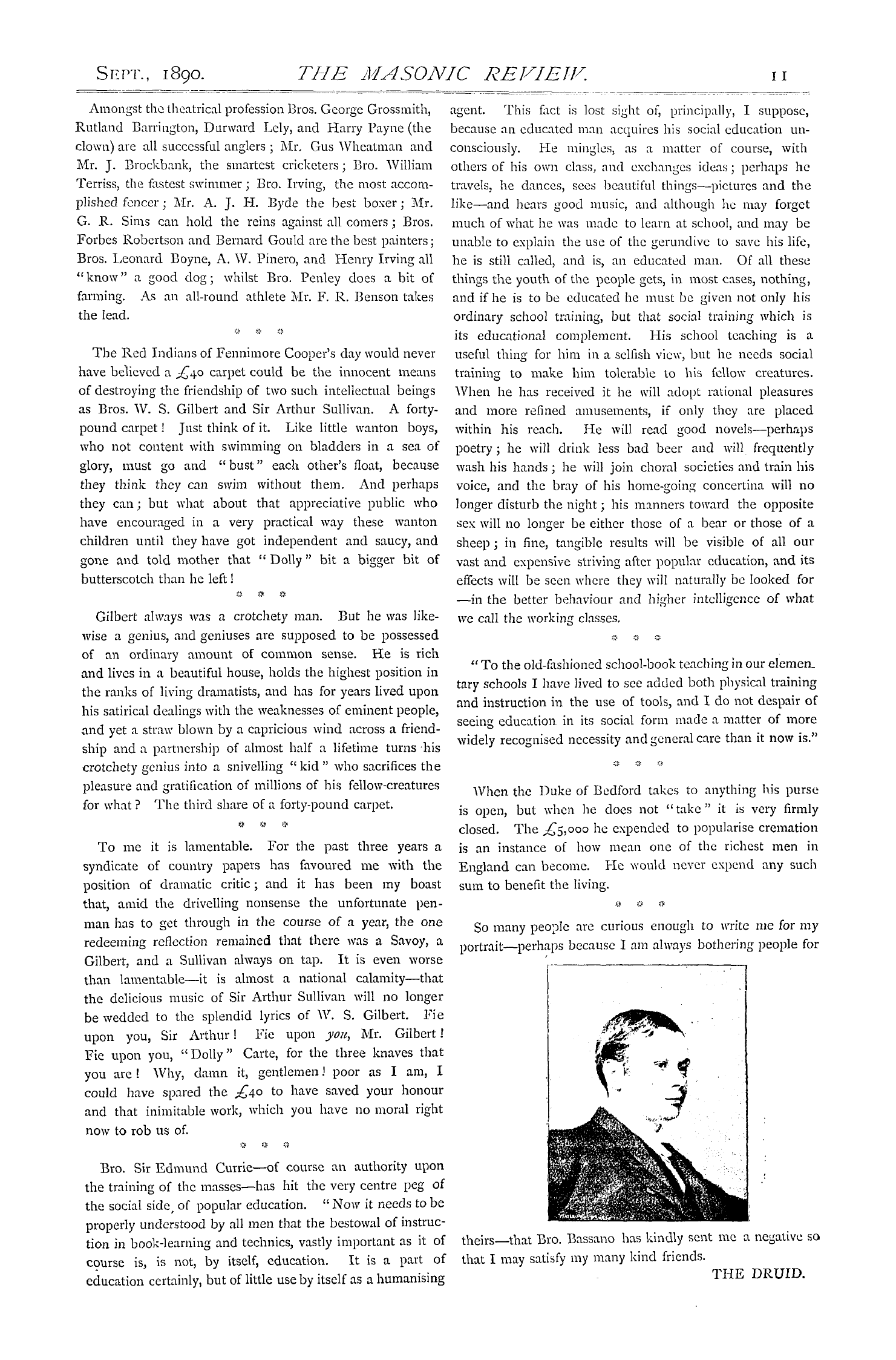 The Masonic Review: 1890-09-01 - Round And About.