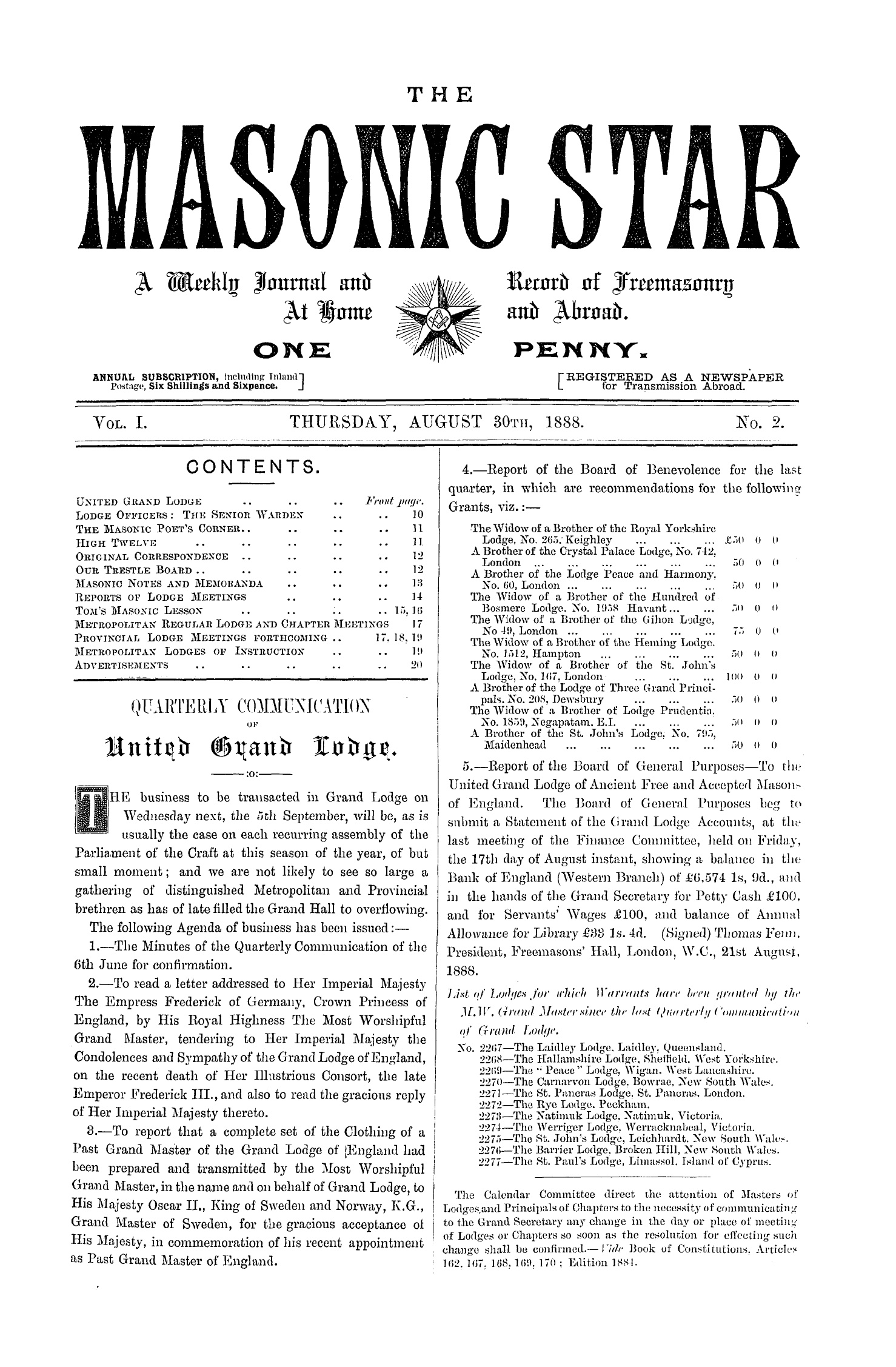 The Masonic Star