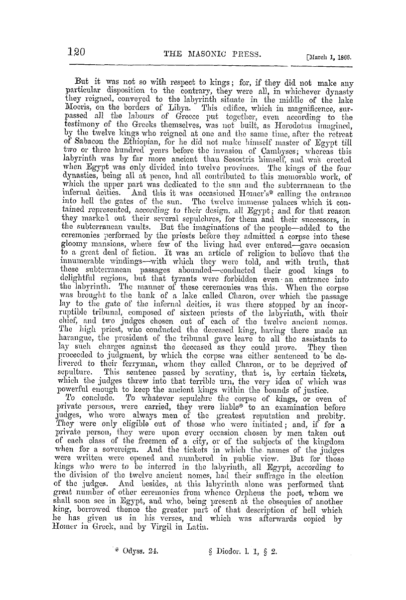 The Masonic Press: 1866-03-01 - Reprint Of Scarce, Or Curious, Books On Freemasonry. "The Life Of Sethos."