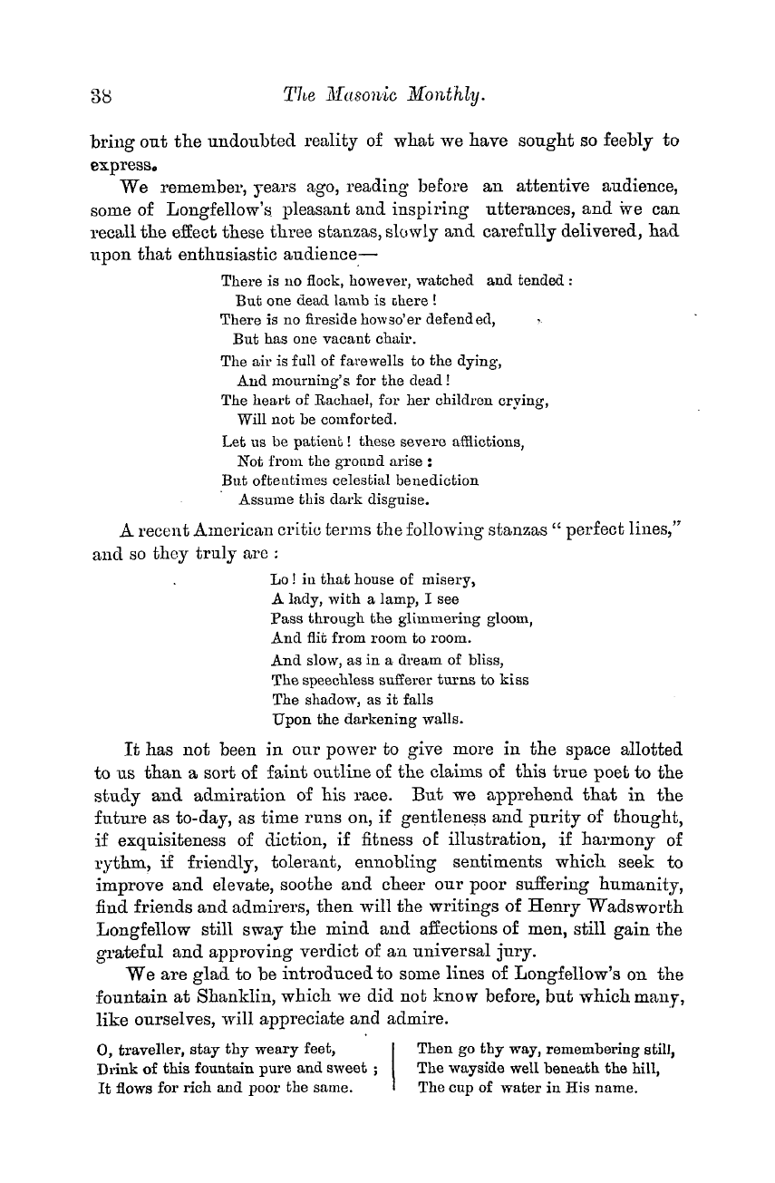 The Masonic Monthly: 1882-07-01 - Henry Wadsworth Longfellow.