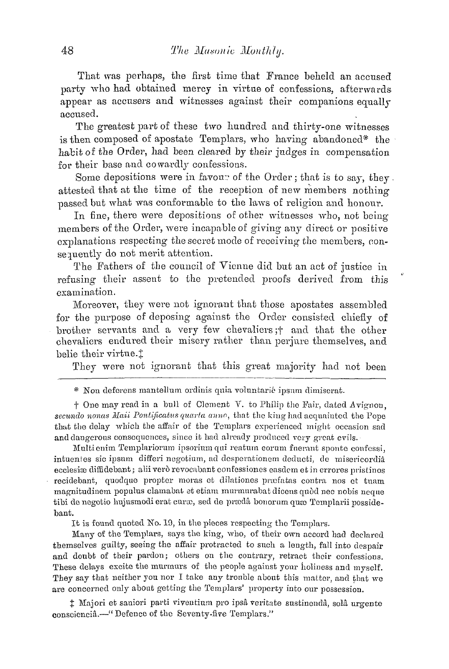 The Masonic Monthly: 1882-07-01 - The Knights Templar.